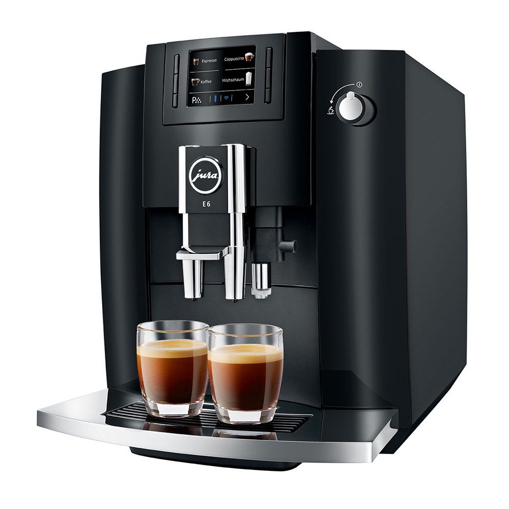 Jura E6 Freestanding Fully Automatic Coffee Machine 15511 – Piano Black