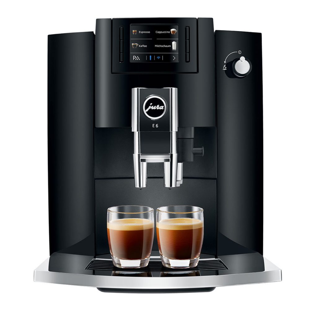 Jura E6 Freestanding Fully Automatic Coffee Machine 15511 – Piano Black