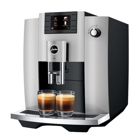 Jura  15467 Freestanding Fully Automatic Coffee Machine E6 PLATINUM – PLATINUM