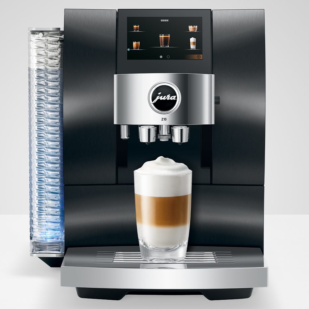Jura Z10 Freestanding Fully Automatic Bean To Cup Coffee Machine 15488 – Aluminium Black