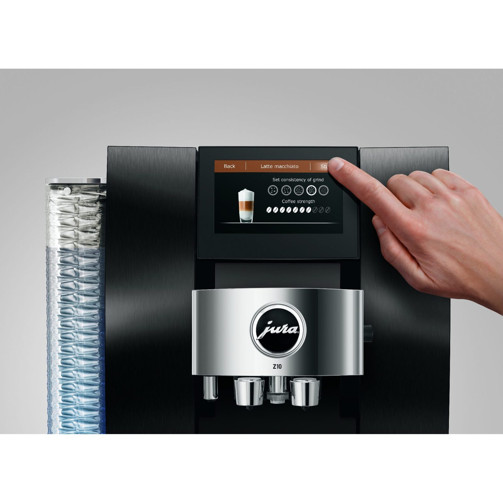 Jura Z10 Freestanding Fully Automatic Bean To Cup Coffee Machine 15488 – Aluminium Black