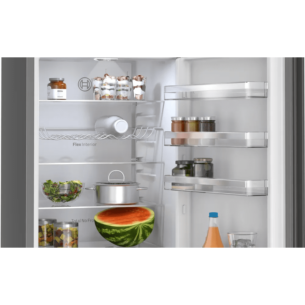 Bosch 60cm Series 4 Frost Free Fridge Freezer KGN39OCAFG – Cast Iron