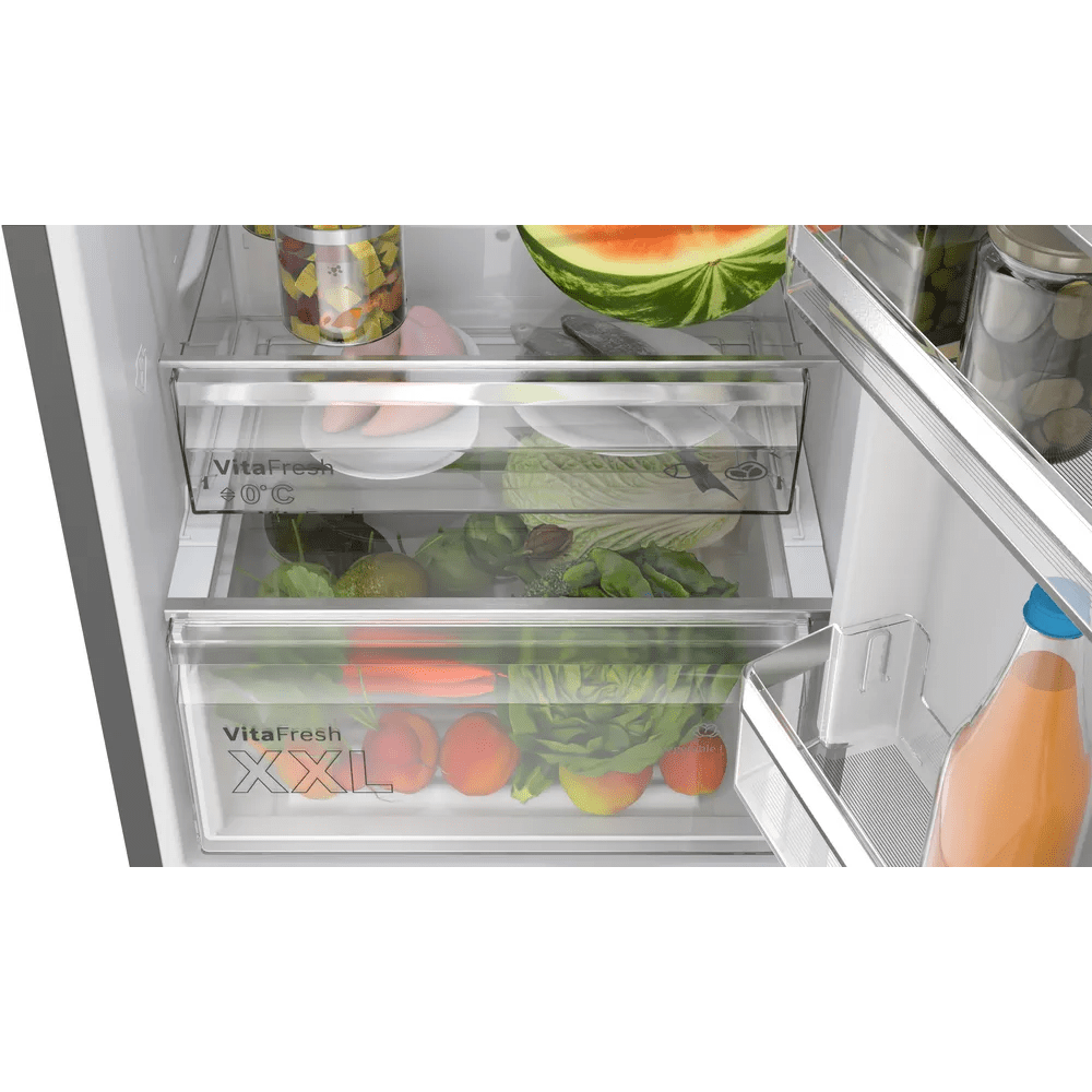 Bosch 60cm Series 4 Frost Free Fridge Freezer KGN39OCAFG – Cast Iron