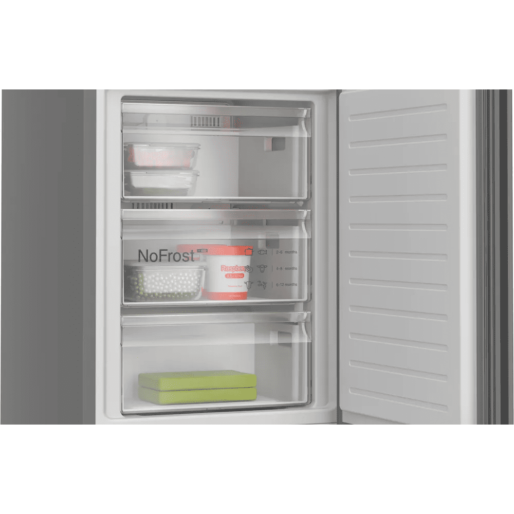 Bosch 60cm Series 4 Frost Free Fridge Freezer KGN39OCAFG – Cast Iron