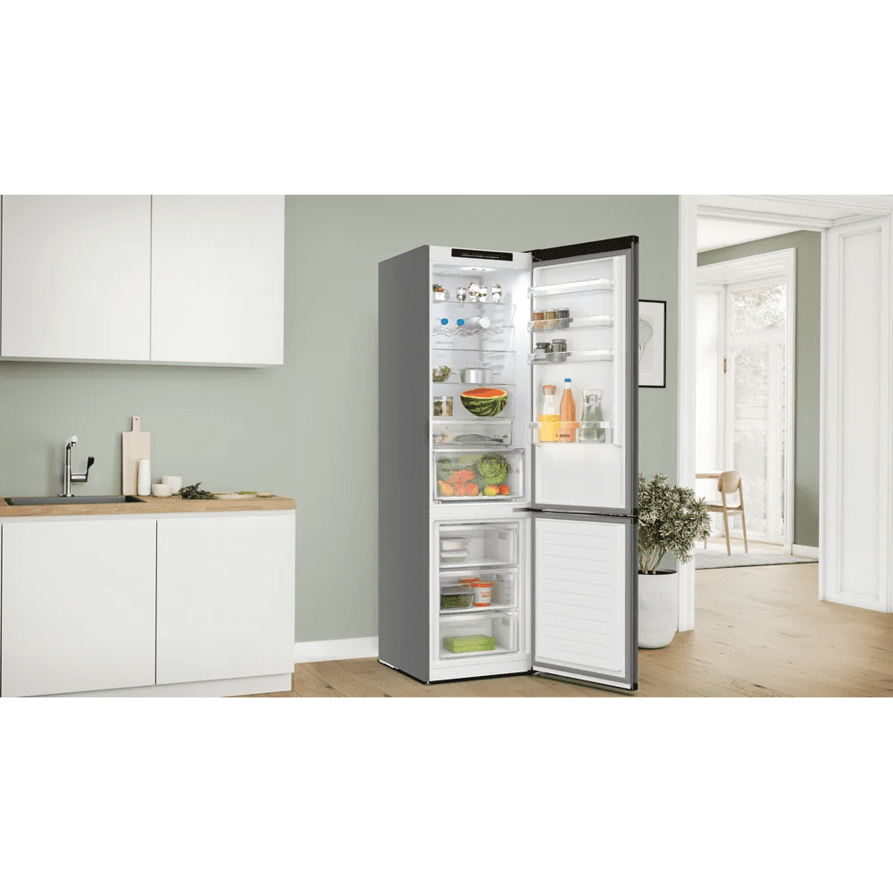 Bosch 60cm Series 4 Frost Free Fridge Freezer KGN39OCAFG – Cast Iron