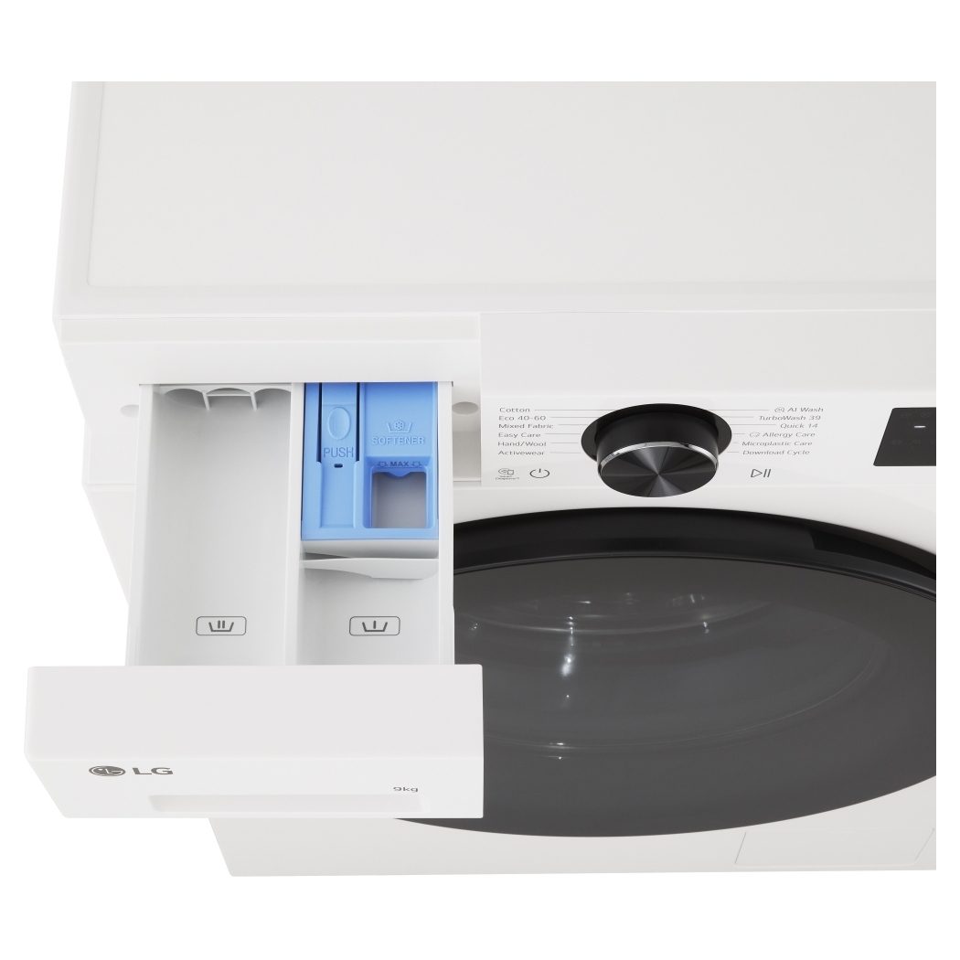 LG Series 3 Counter-Depth MAX 9kg 1200 Spin Washing Machine F2X50S9TWB – White