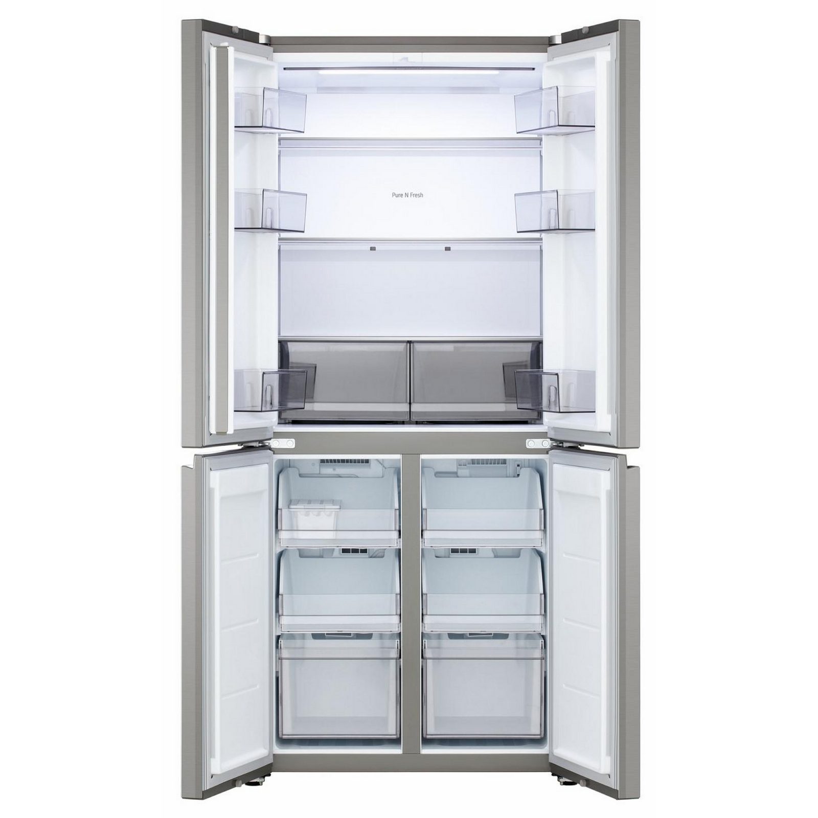 LG 84cm Fit & Max Four Door Fridge Freezer Non Ice And Water GMBS30SEPY – Silver