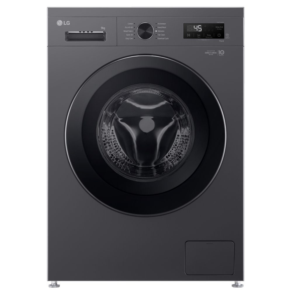 LG 9kg Steam Washing Machine F4X1009NMK – Slate Grey