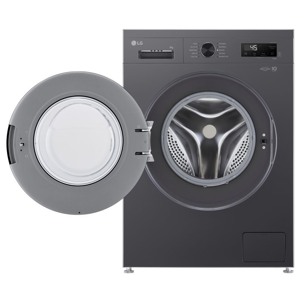 LG 9kg Steam Washing Machine F4X1009NMK – Slate Grey