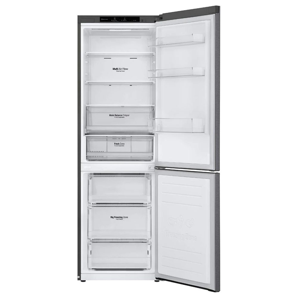 LG 60cm Frost Free Fridge Freezer GBB61DSJEN – GRAPHITE