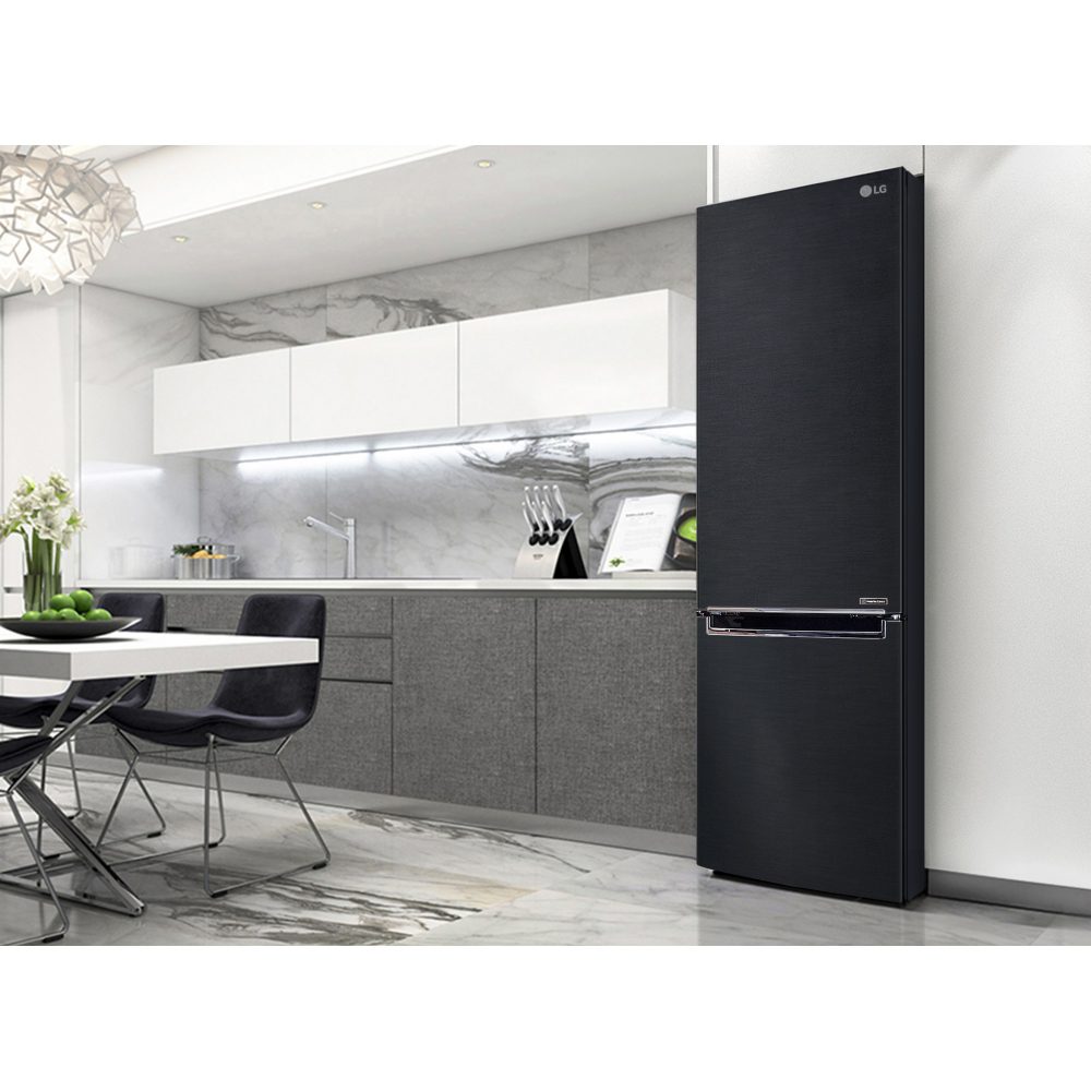 LG 60cm Frost Free Fridge Freezer GBB92MCBAP – BLACK STEEL