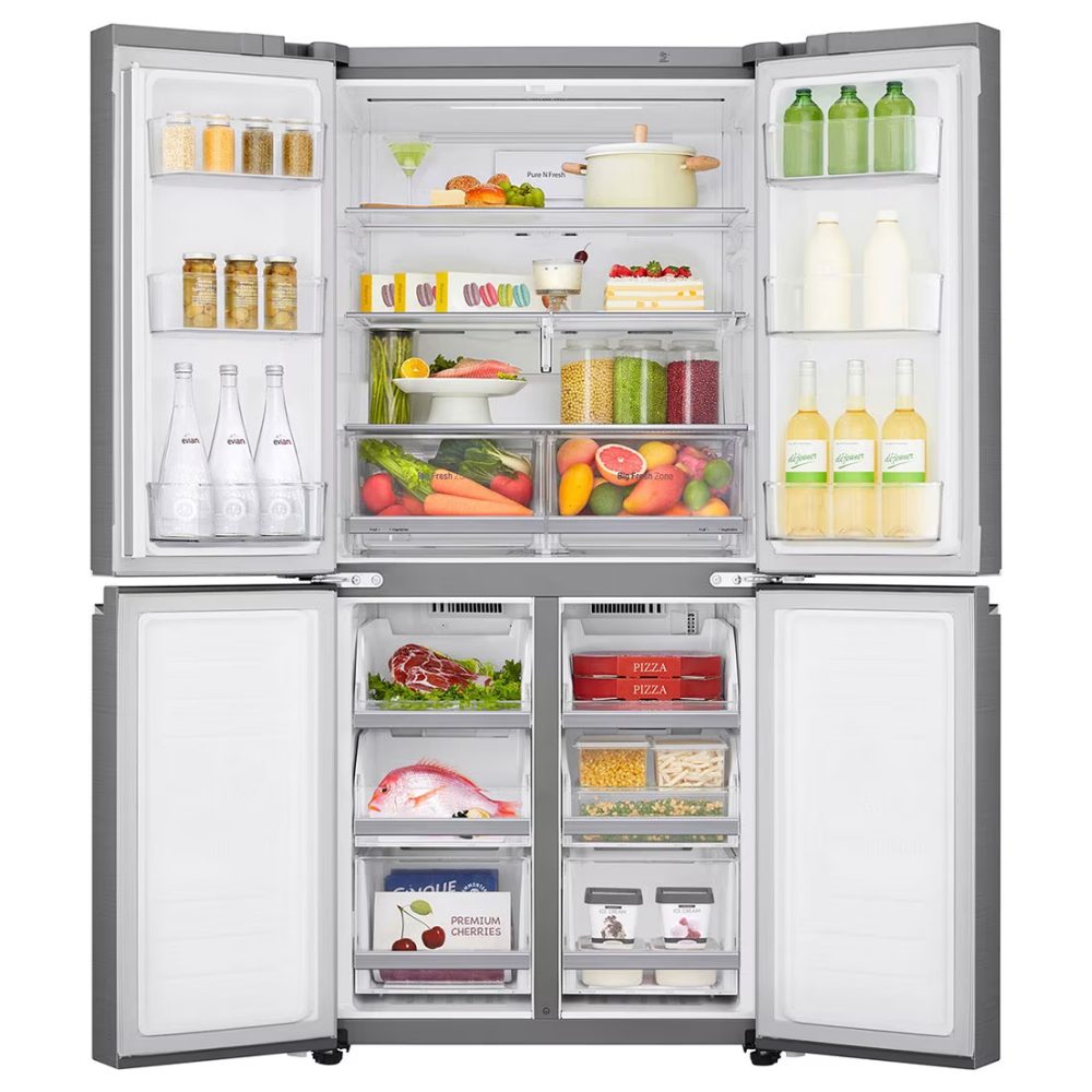 LG Slim French Style Fridge Freezer Non Ice And Water GMB844PZ4E – STAINLESS STEEL