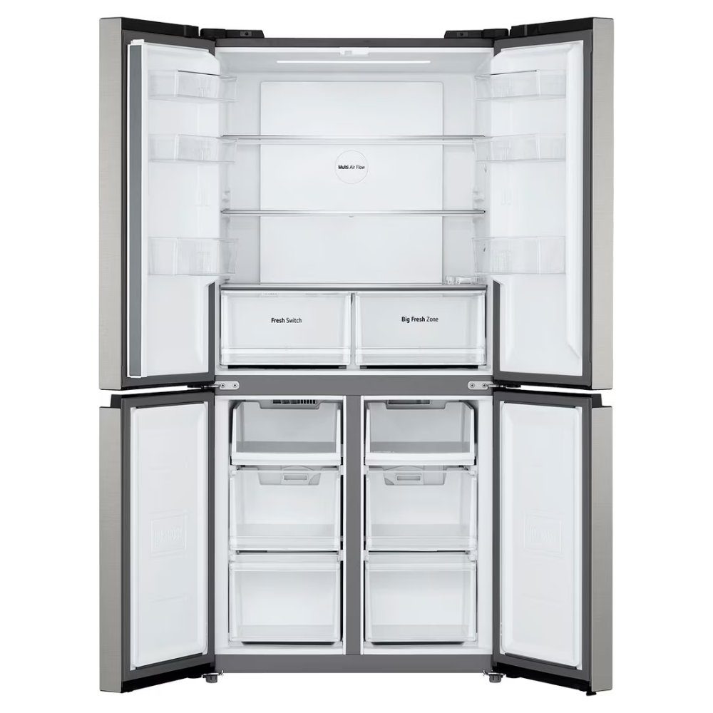 LG Slim French Style Fridge Freezer Non Ice And Water GMM41MSBEM – Silver