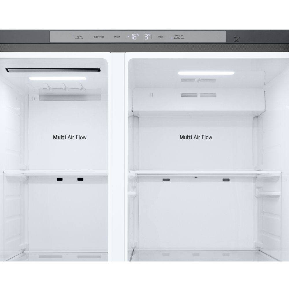 LG American Fridge Freezer Ice & Water Non Plumbed GSLC41PYPE – Silver