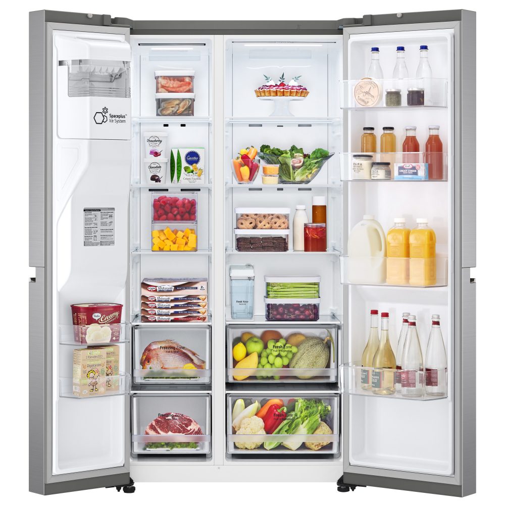 LG American Style Fridge Freezer With Ice & Water Non Plumbed GSLD81PZRD – STAINLESS STEEL