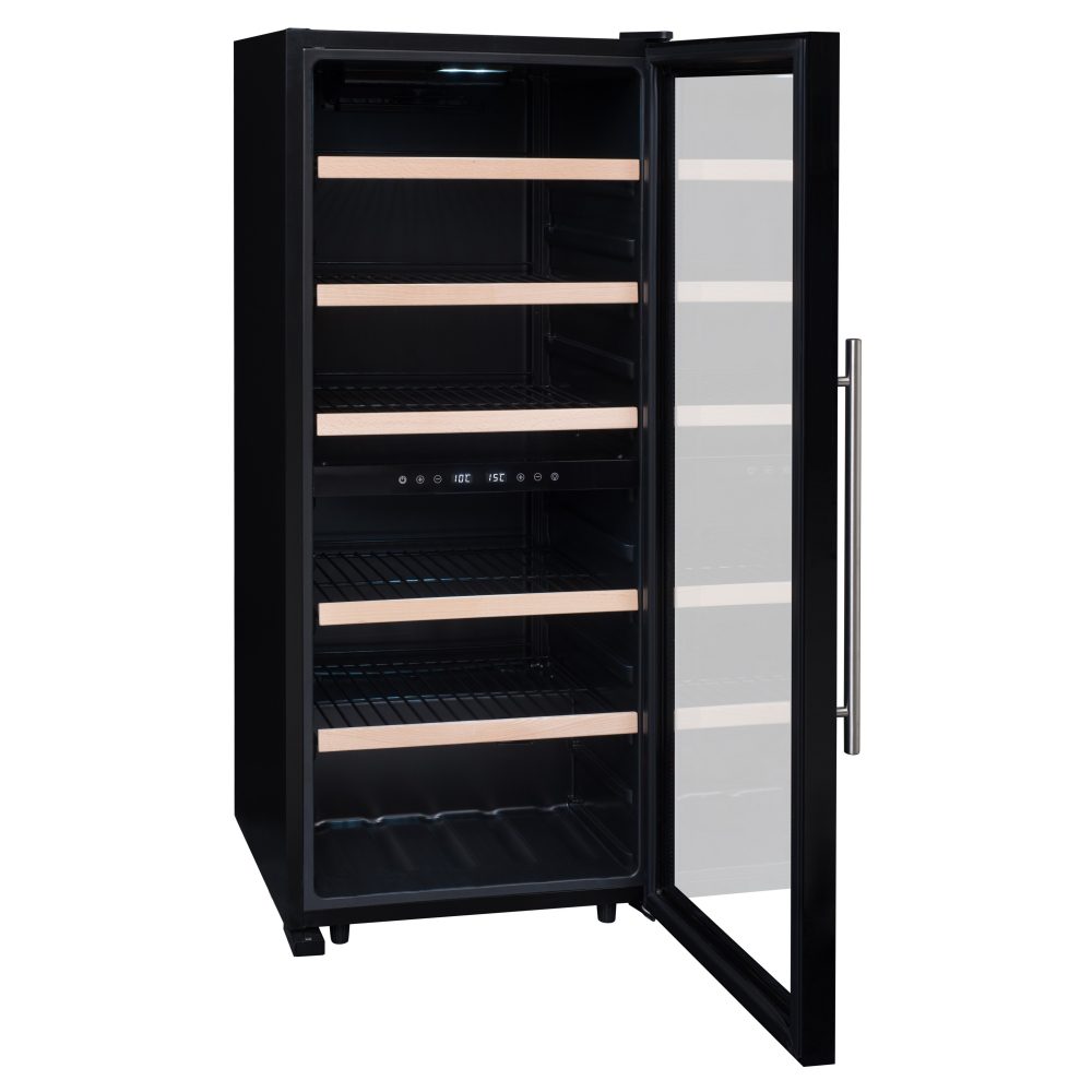 La Sommeliere 55cm Freestanding Dual Zone Wine Cooler SLS102DZ – BLACK