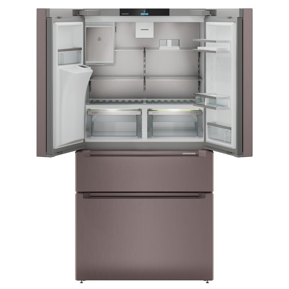 Liebherr Plus French Style BioFresh Fridge Freezer Ice & Water MBTSDI9528 – TERRA STEEL