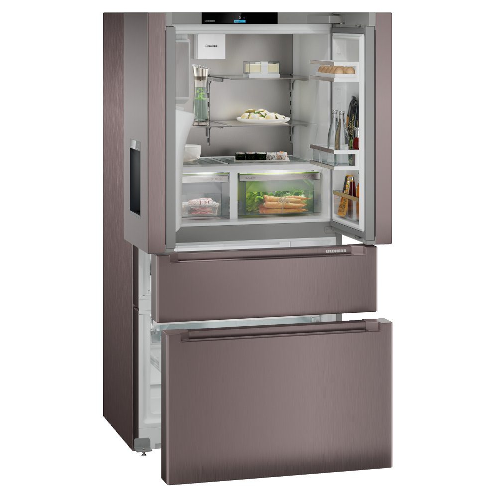 Liebherr Plus French Style BioFresh Fridge Freezer Ice & Water MBTSDI9528 – TERRA STEEL
