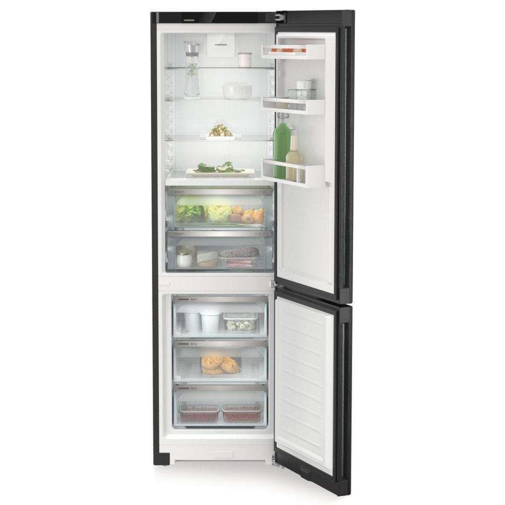Liebherr 60cm Plus Biofresh Frost Free Fridge Freezer CBNBDC573I – Black Steel