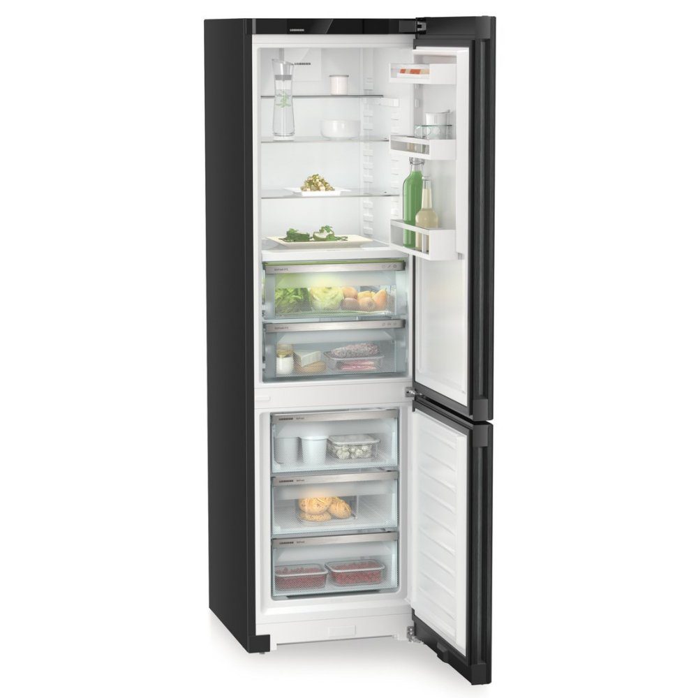 Liebherr 60cm Plus Biofresh Frost Free Fridge Freezer CBNBDC573I – Black Steel