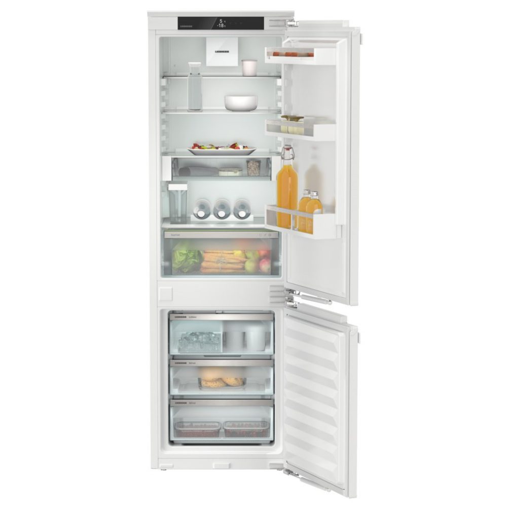 Liebherr 178cm Integrated 70/30 Frost Free Plus Fridge Freezer With Non Plumbed Icemaker ICNE5133