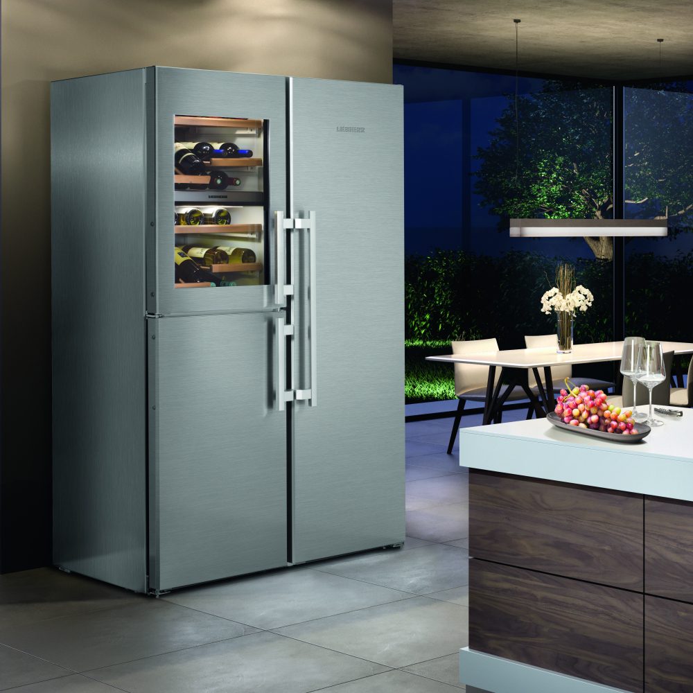 Liebherr 121cm Side By Side Biofresh-Plus Fridge Freezer With Icemaker & Wine Storage SBSES8496 – STAINLESS STEEL