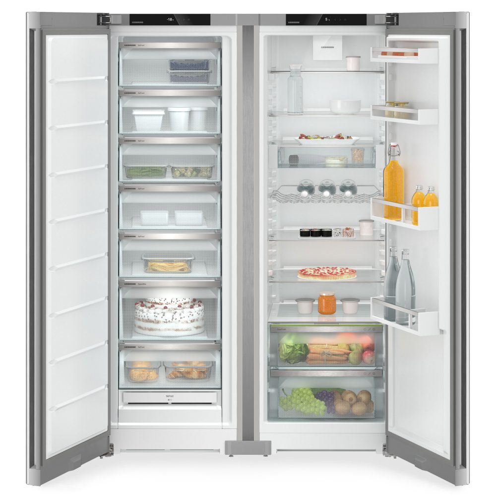 Liebherr 123cm Plus Side By Side Fridge Freezer XRFSF5220 – Silver