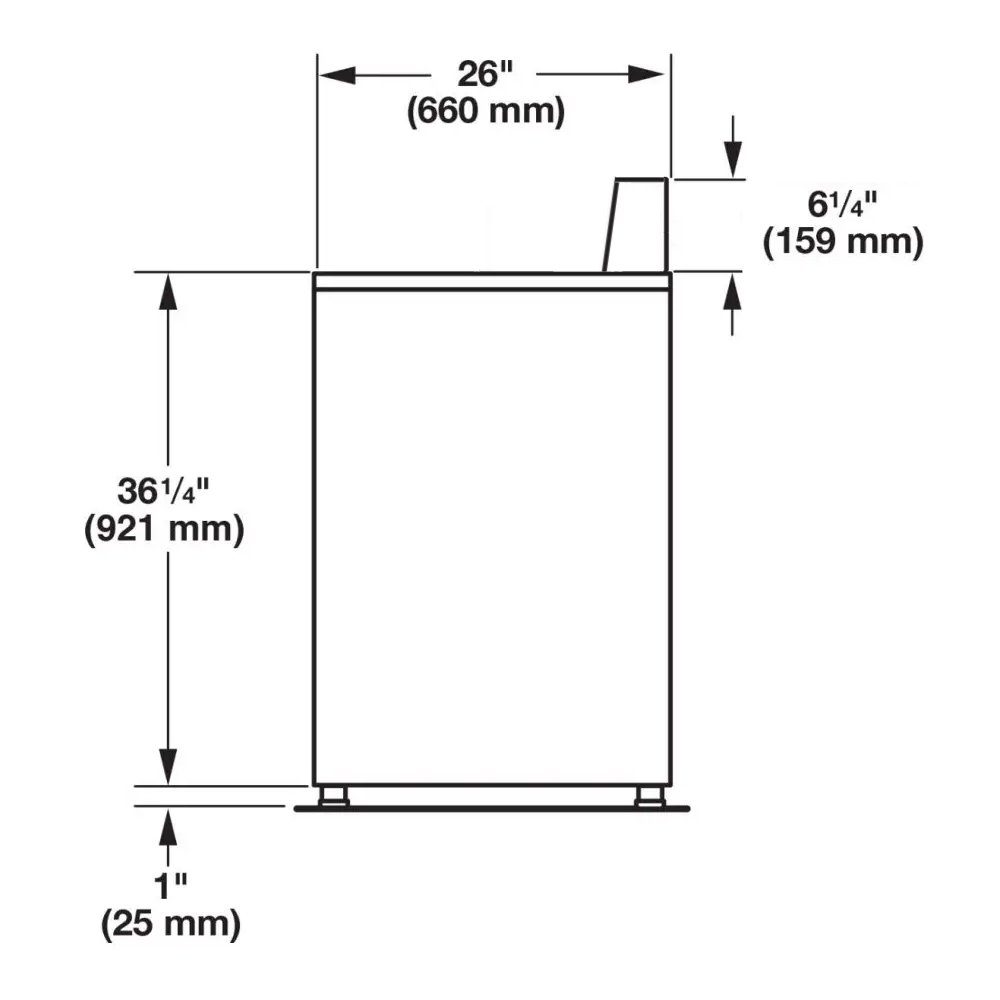 Maytag 10.5kg Top Loading American Commercial Washing Machine MAT23MNAGW – White