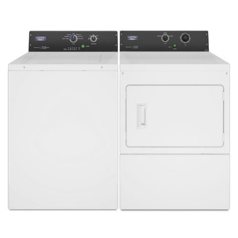 Maytag  10.5kg American Commercial Washer & Dryer Pack MAT23MNAGW MDE20MNTGW – WHITE