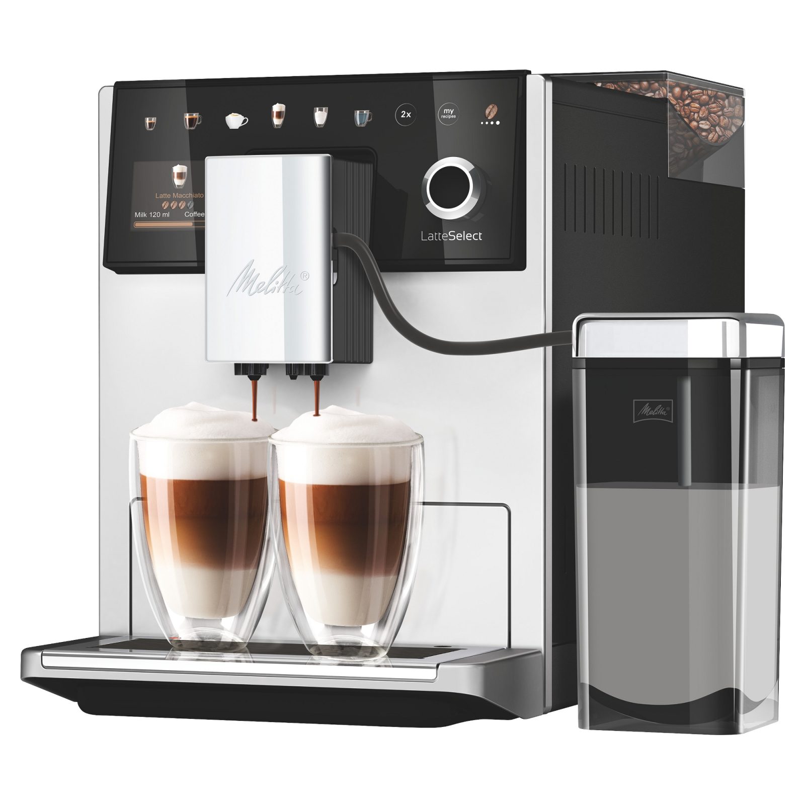 Melitta Silver Latte Select Freestanding Coffee Machine 6781937 – Silver