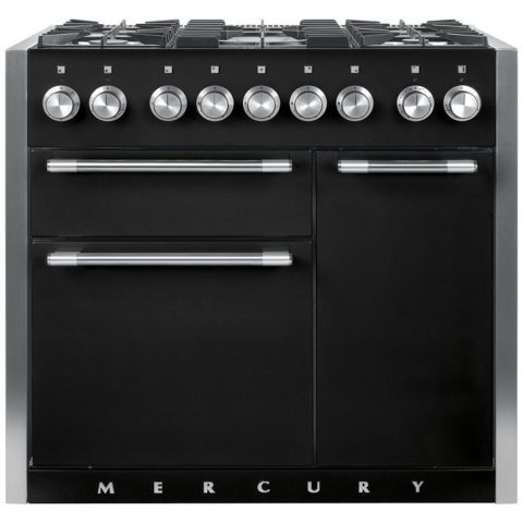 Mercury 100cm Dual Fuel Range Cooker MCY1000DFAB/ – Black