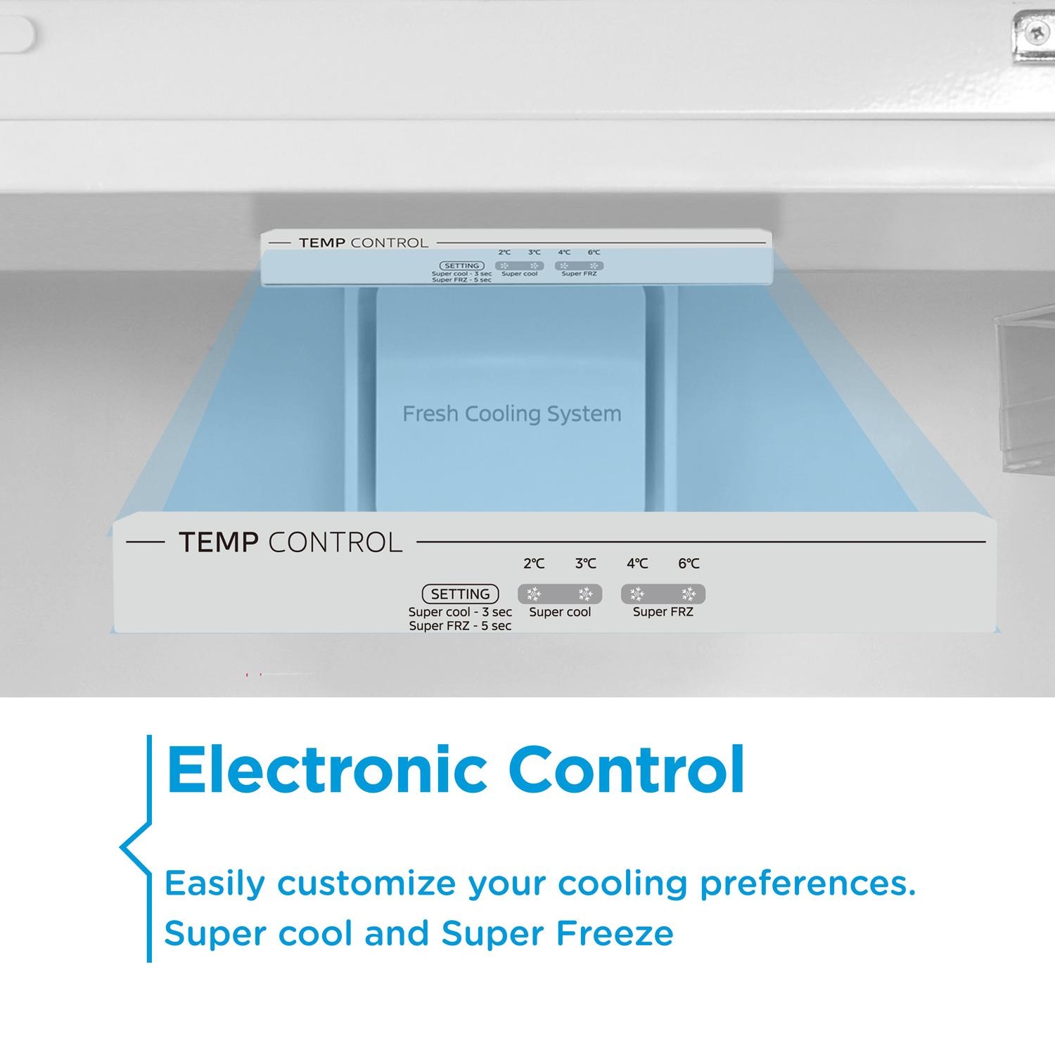 Midea 178cm Integrated 70/30 Fridge Freezer MDRE379FGE01D