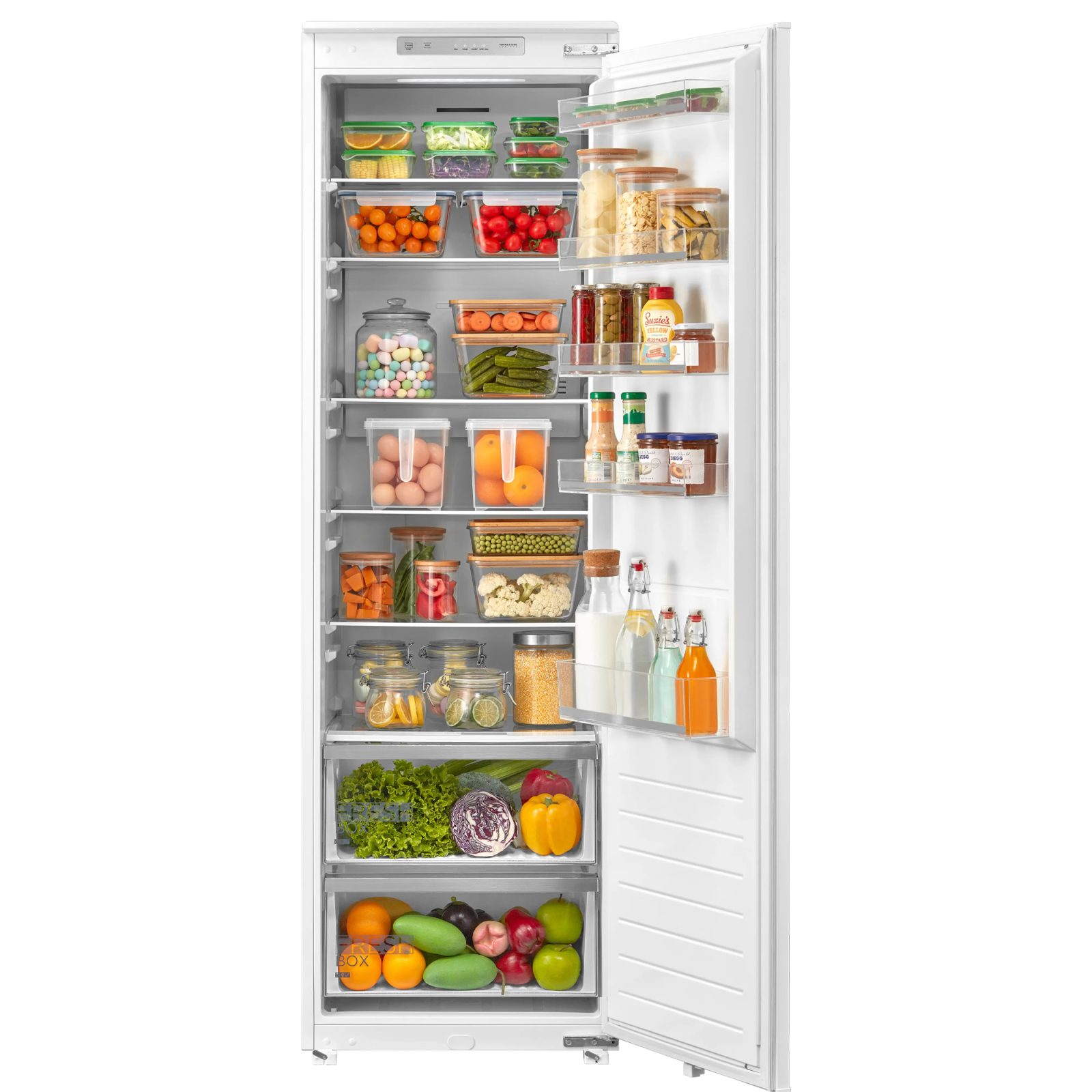 Midea 179cm Frost Free In Column Larder Fridge MDRE423FGE01D