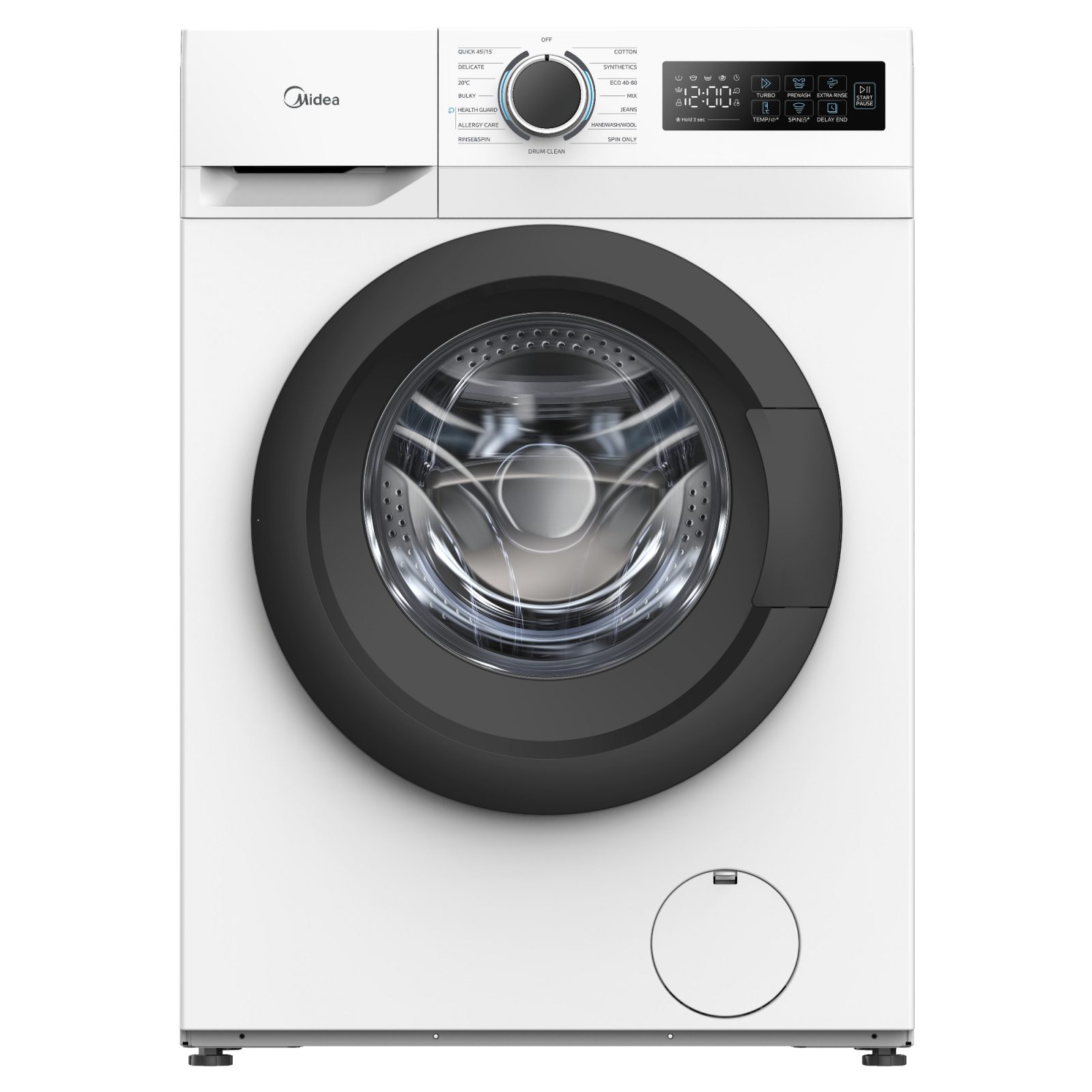 Midea 10kg Washing Machine 1400rpm MF110W100BA10WU – White