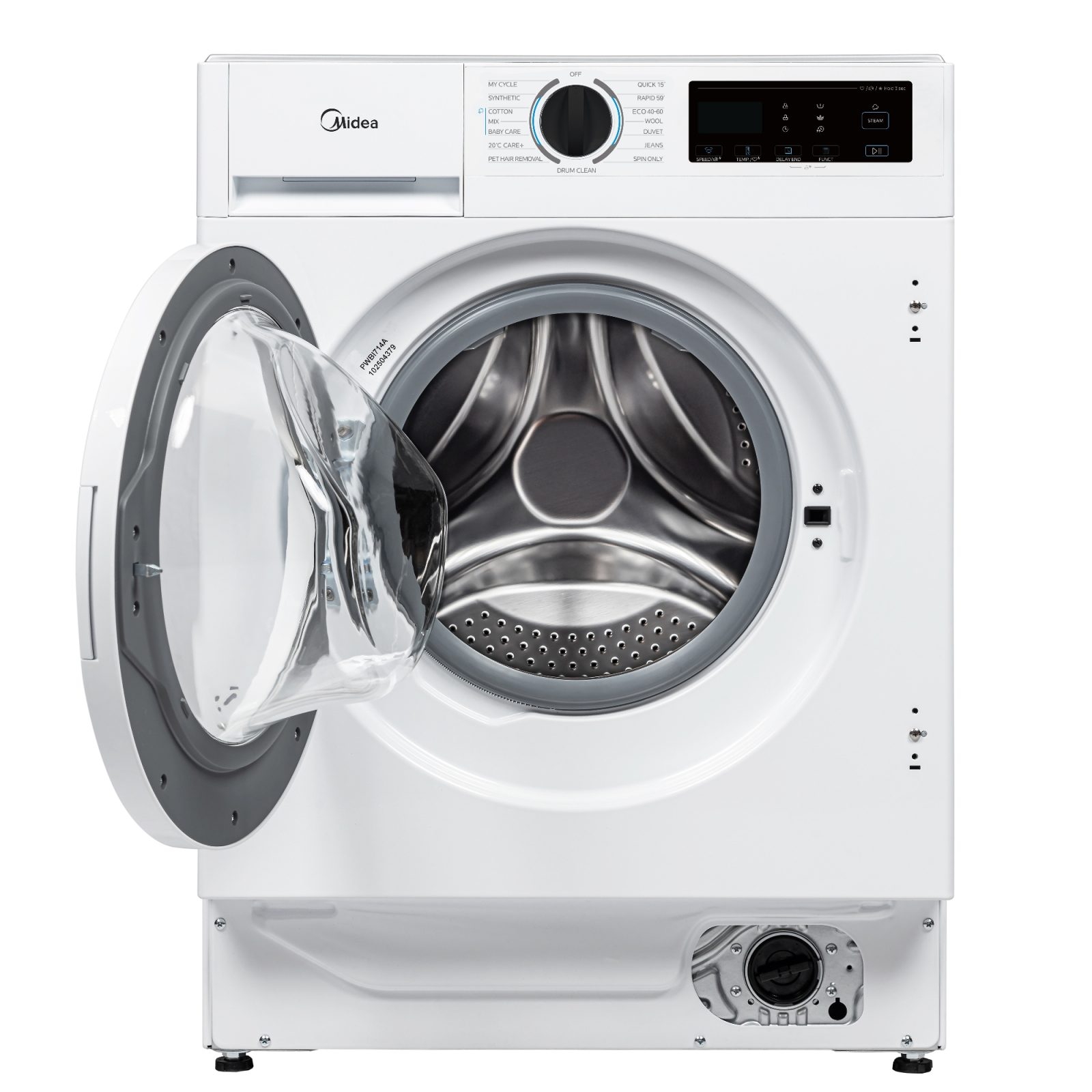 Midea 9kg Integrated Washing Machine 1400rpm MFA06W90BA/W-UK