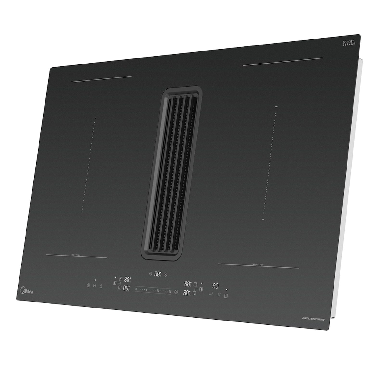 Midea Even Pro 80cm Air Venting Induction Hob MIH7480Y225GKH1 - Black