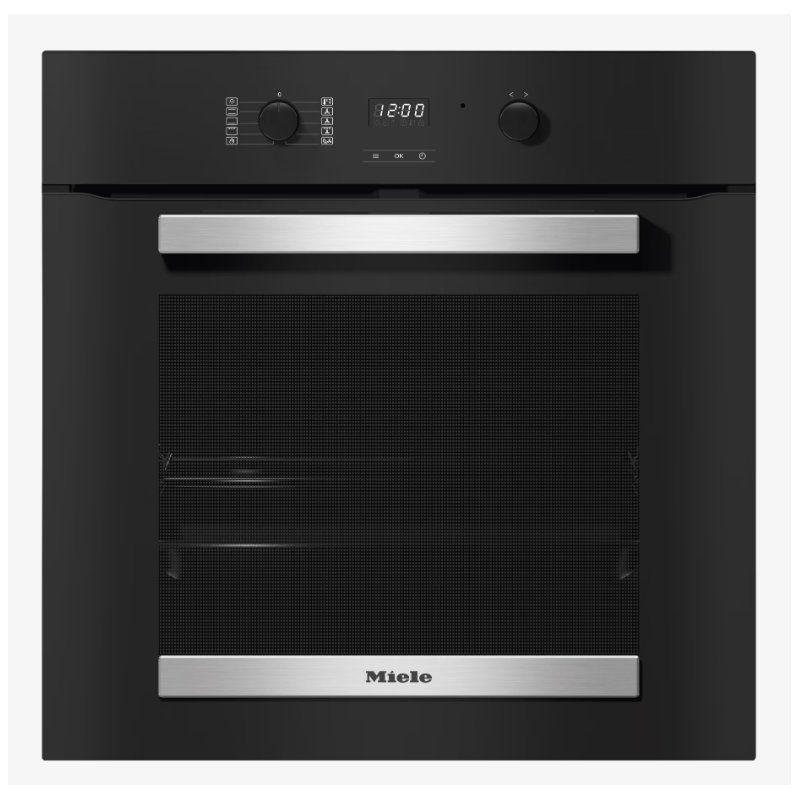 Miele ContourLine Pyrolytic Built In Single Oven H2455BP – Black