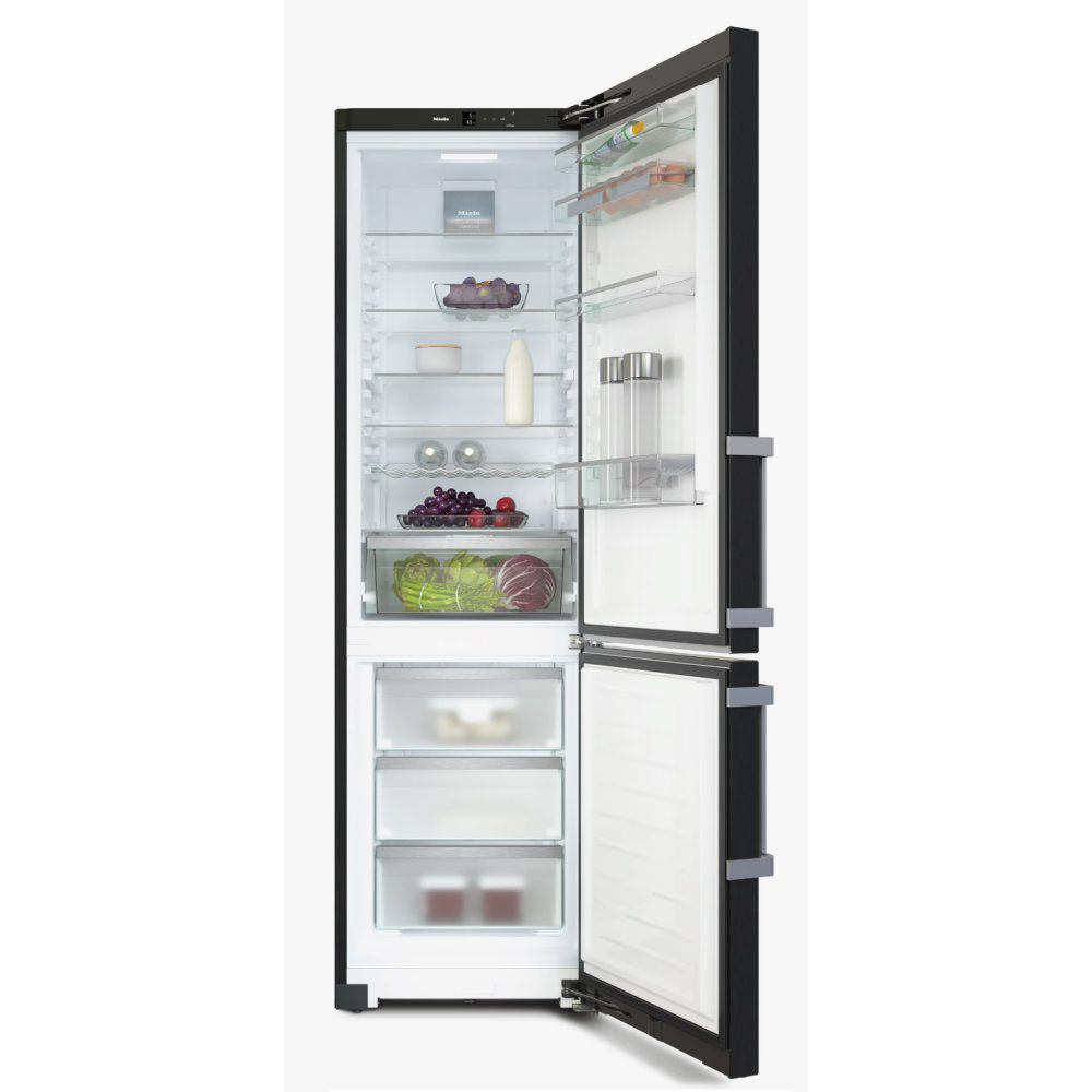 Miele 60cm Frost Free Fridge Freezer KFN4795ADBST – Black Steel