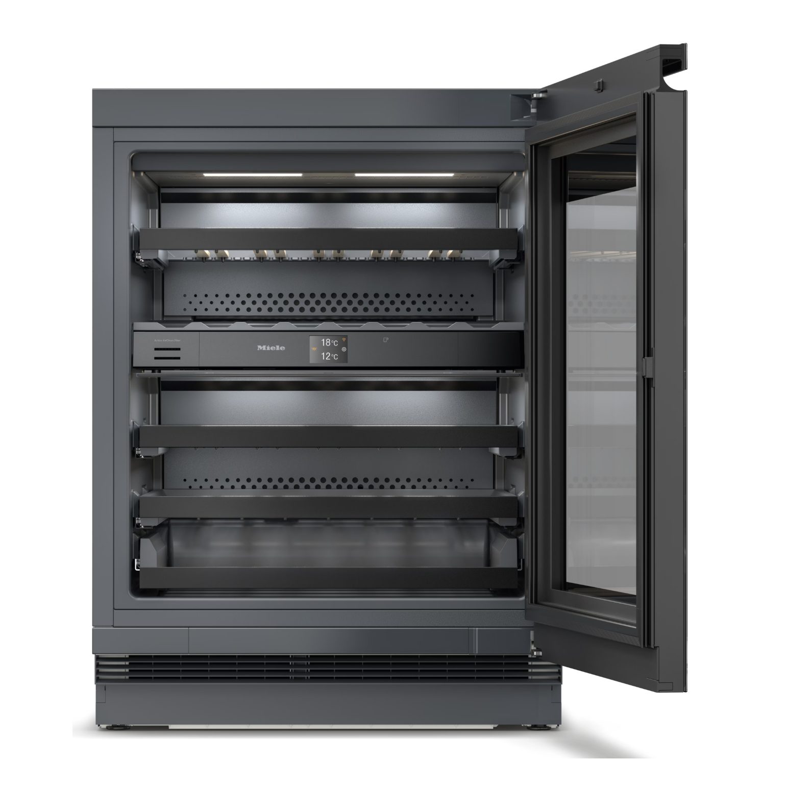Miele 60cm Undercounter Dual Zone Wine Cabinet KWTUS7074FOBSW – Black