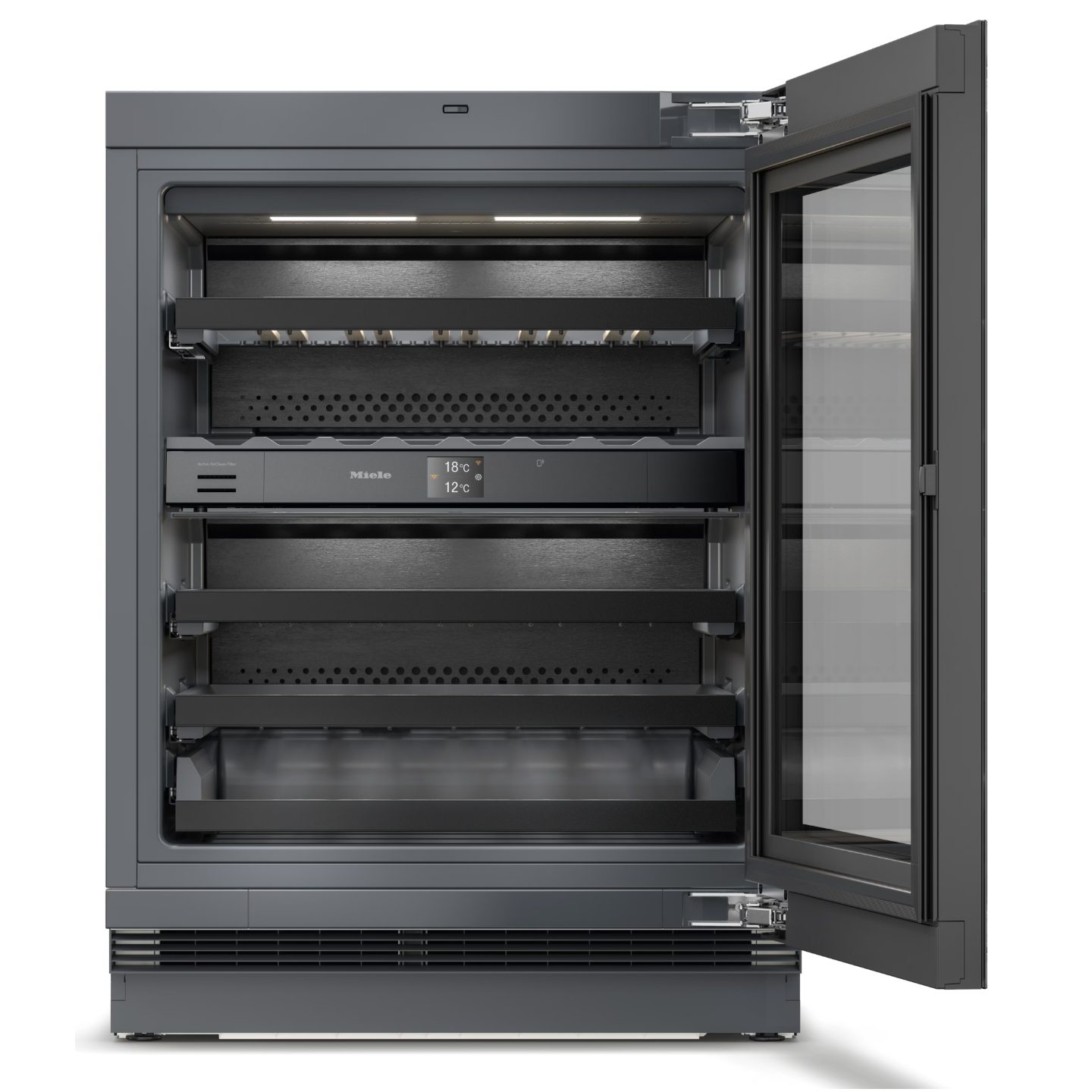 Miele 60cm Undercounter Dual Zone Wine Cabinet KWTUS7096EOBSW – Black