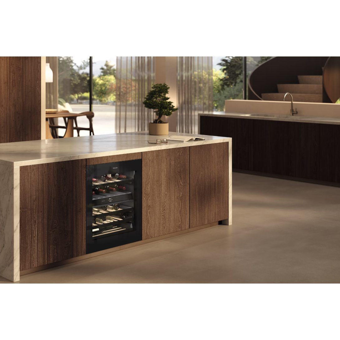 Miele 60cm Undercounter Dual Zone Wine Cabinet KWTUS7096EOBSW – Black