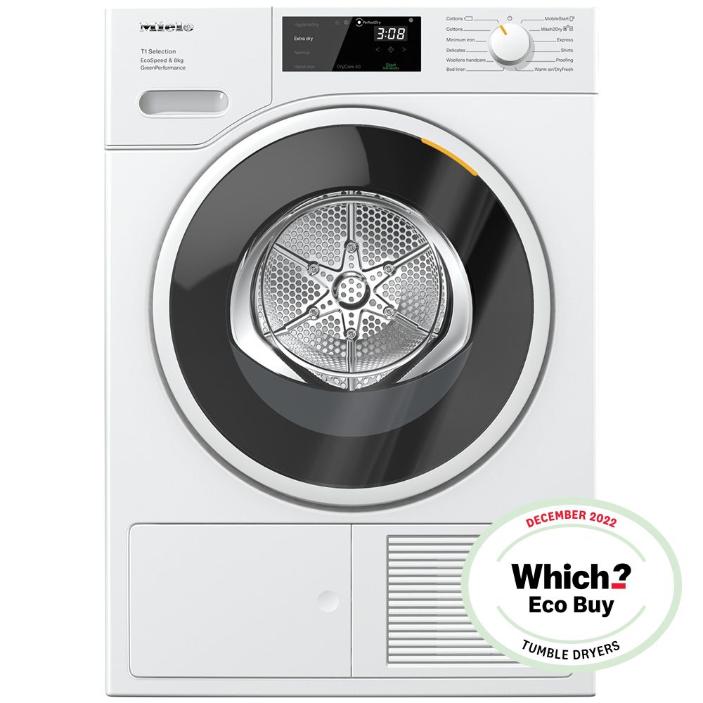 Miele 8kg Heat Pump Condenser Tumble Dryer TSF763WP – White