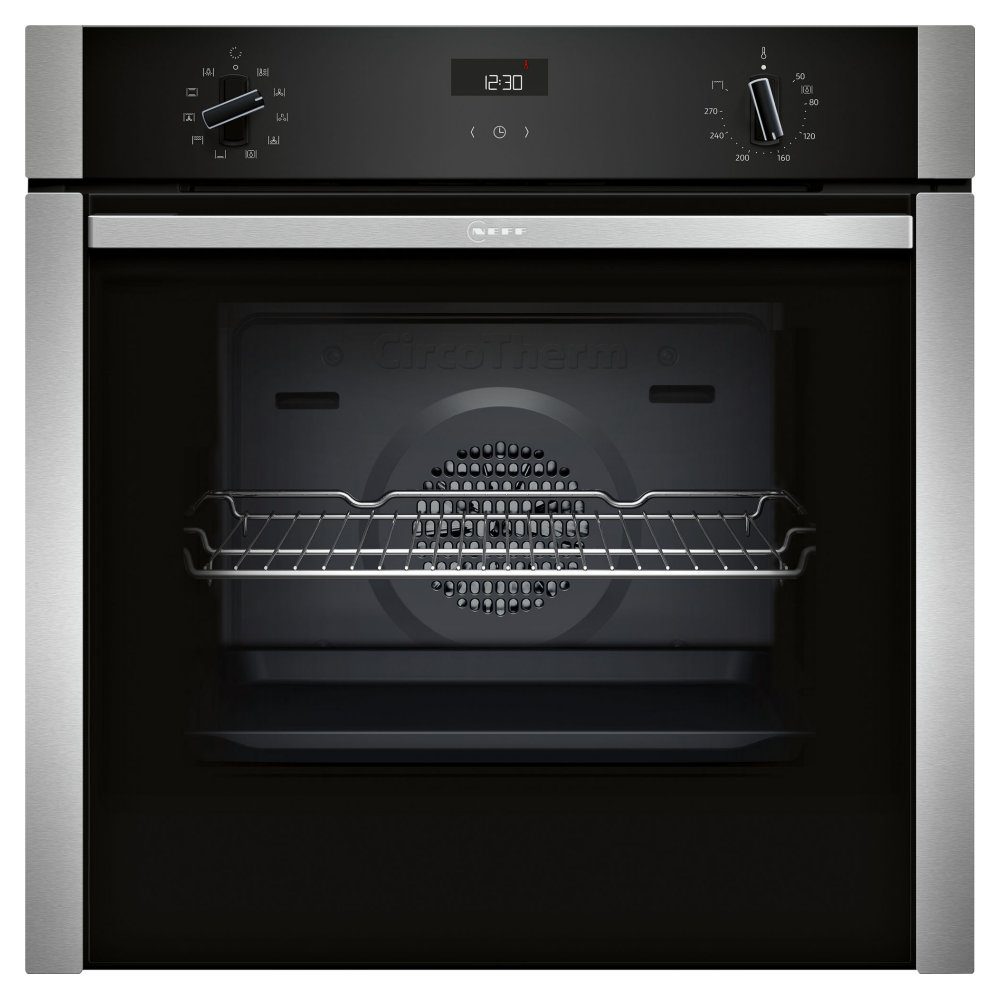 Neff N50 CircoTherm Single Oven SlideAway Door B3ACE4AN3B – Stainless Steel