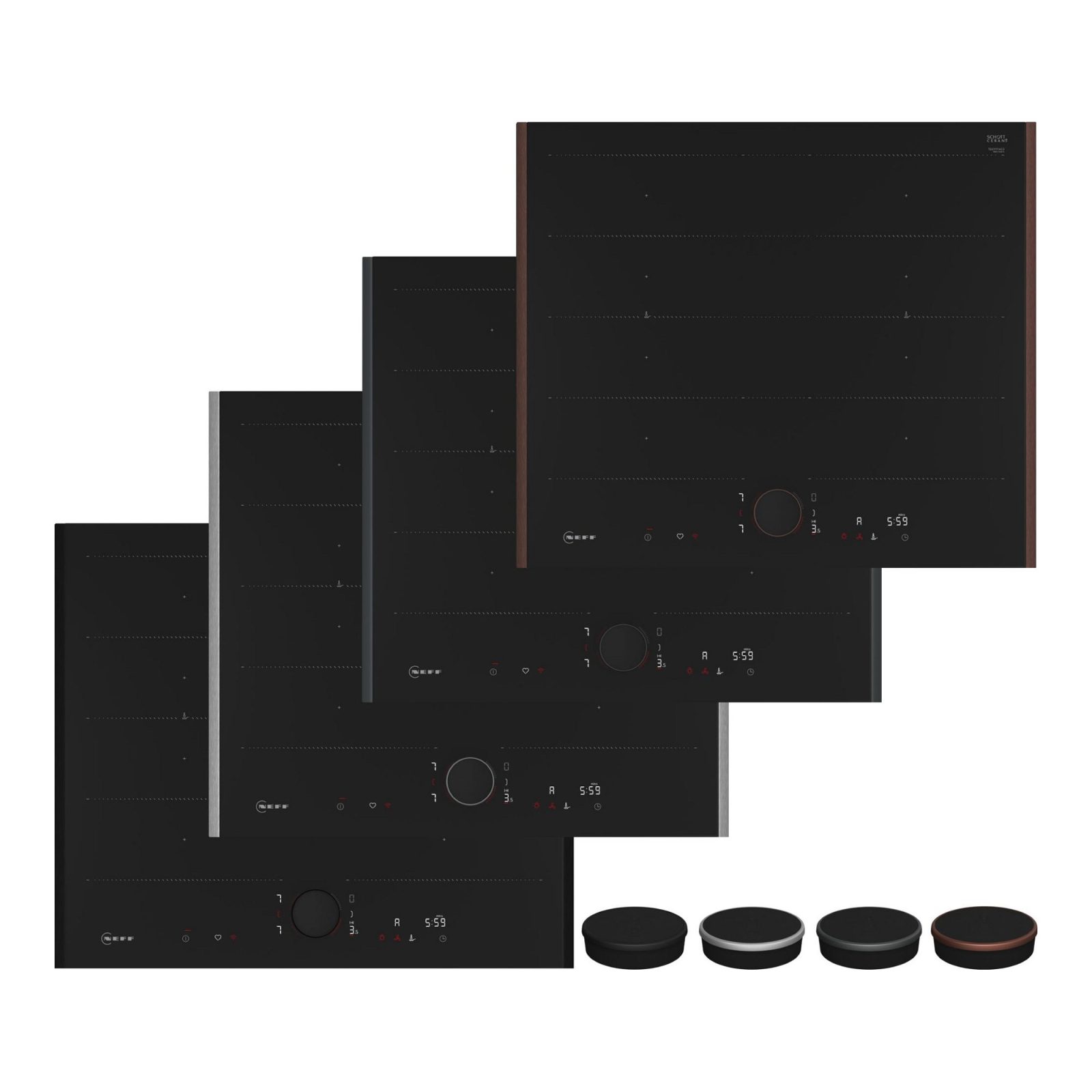 Neff 61cm N90 Flex Design 4 Zone Flex Induction Hob T66YYY4C0 – MULTICOLOURED