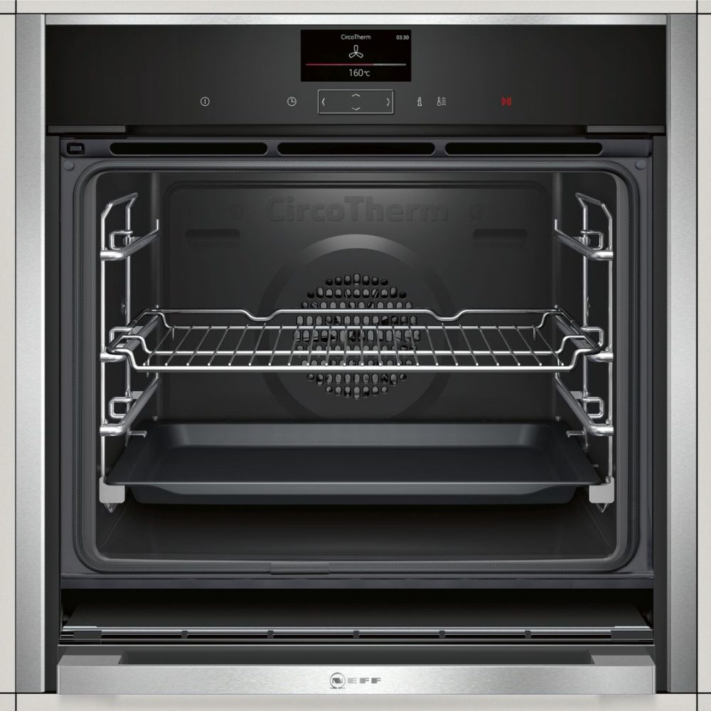 Neff N90 Slide & Hide Pyrolytic Single Oven B57CS24H0B – STAINLESS STEEL