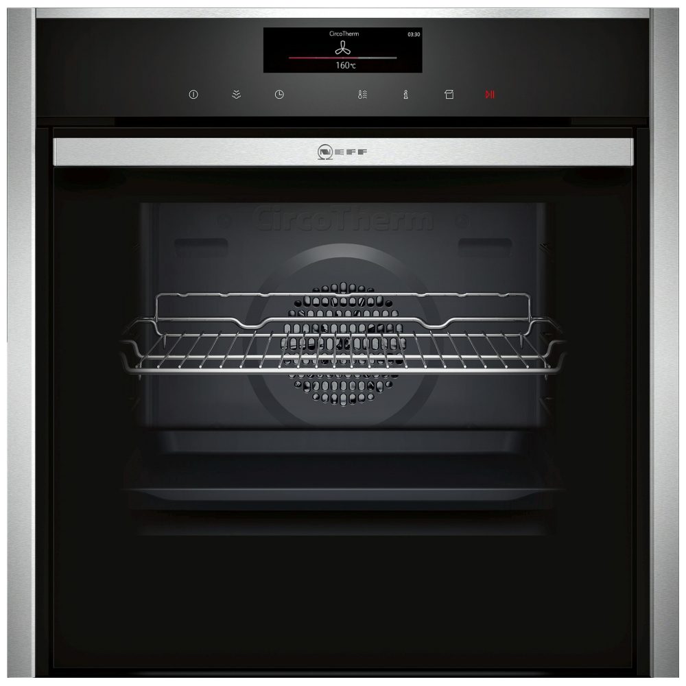 Neff N90 Slide & Hide Pyrolytic VarioSteam Single Oven B58VT68H0B – STAINLESS STEEL