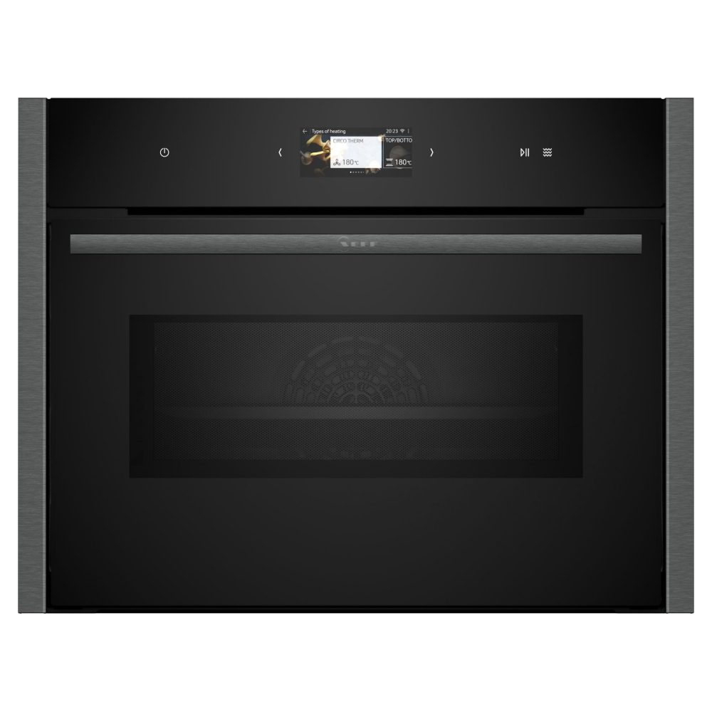 Neff N90 Pyrolytic Combination Microwave Oven For Tall Housing C24MS71G0B – Graphite