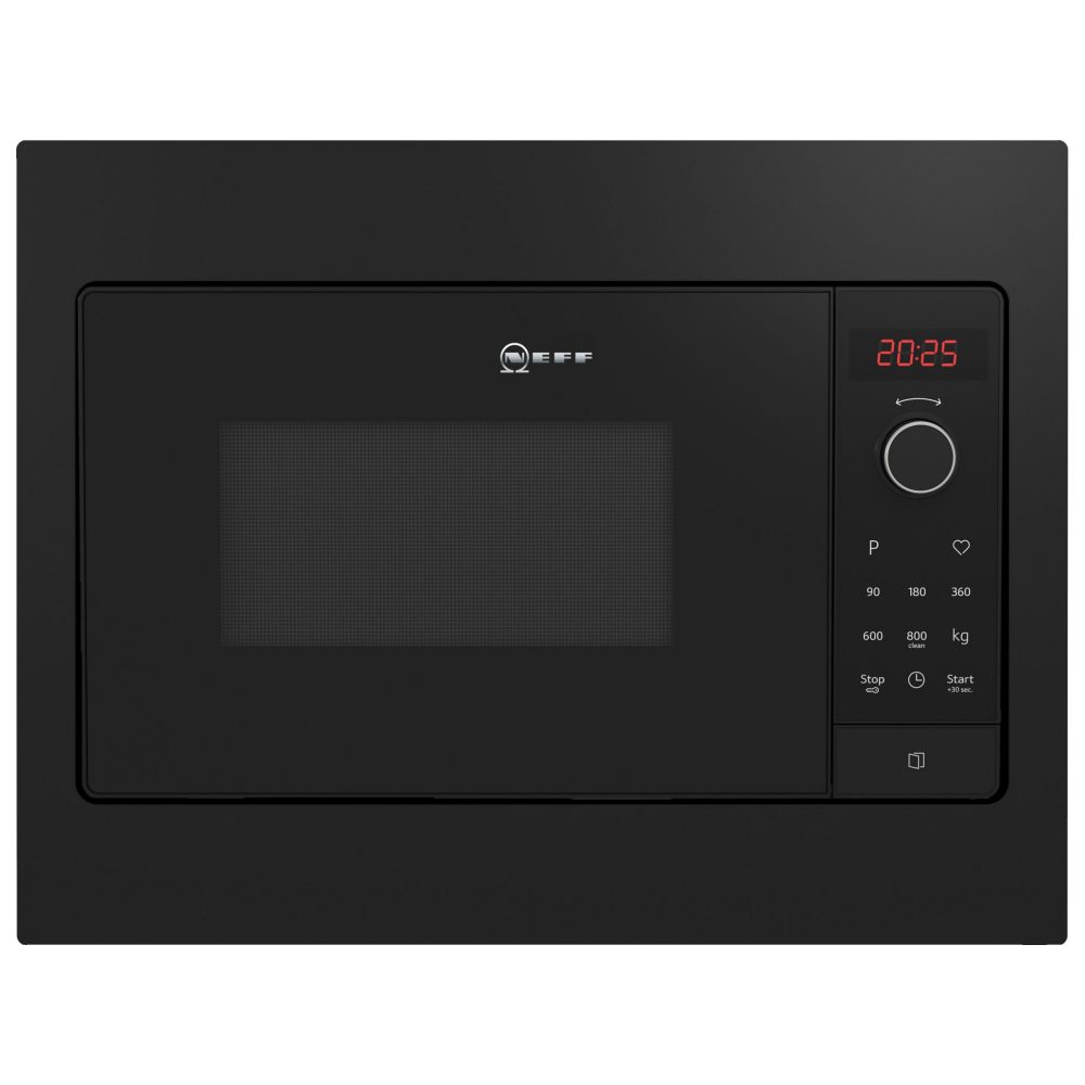 Neff 50cm Wide N30 Built In Microwave For Wall Unit HLAWG25S3B – Black