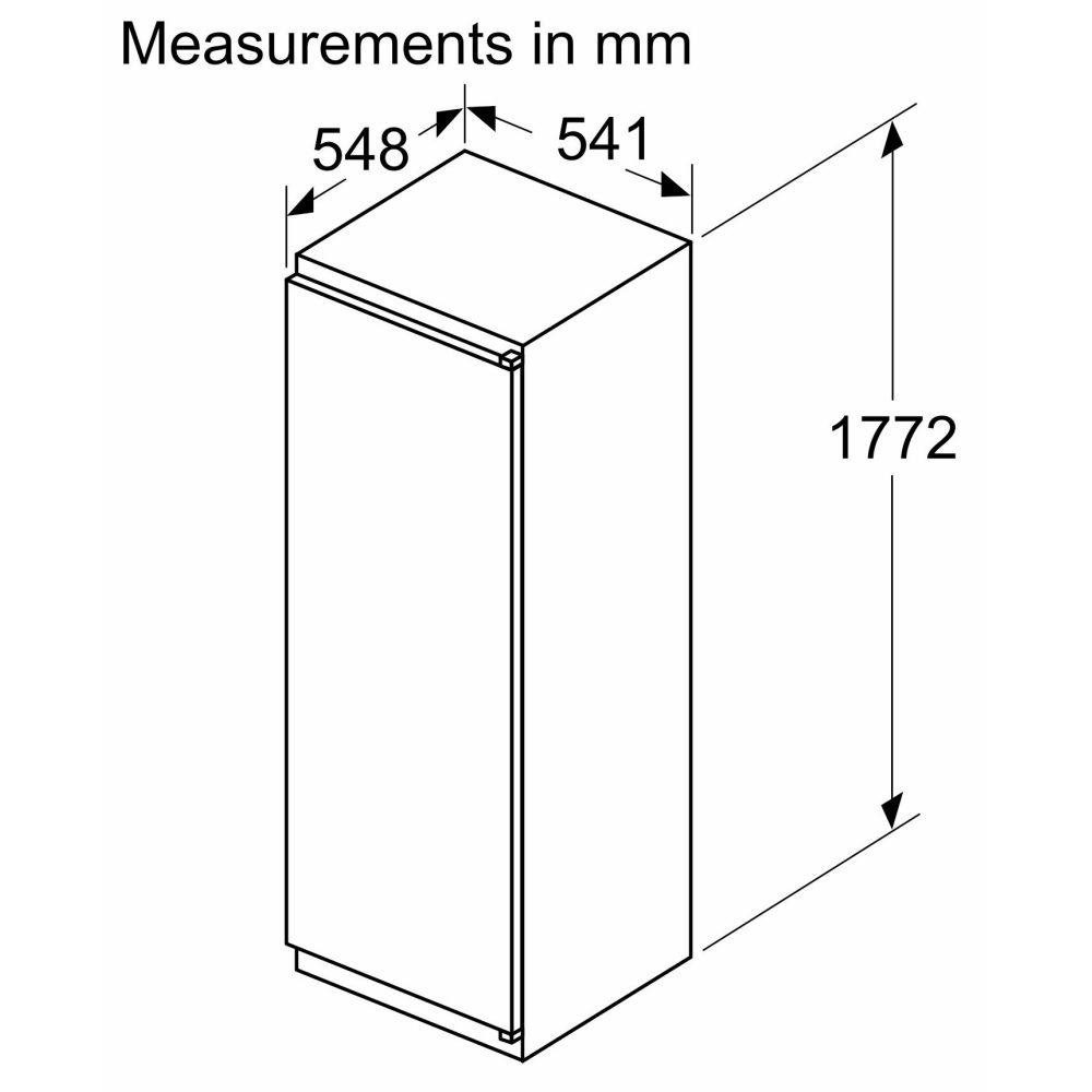 Neff 177cm N30 Integrated In Column Larder Fridge KI1811SE0G