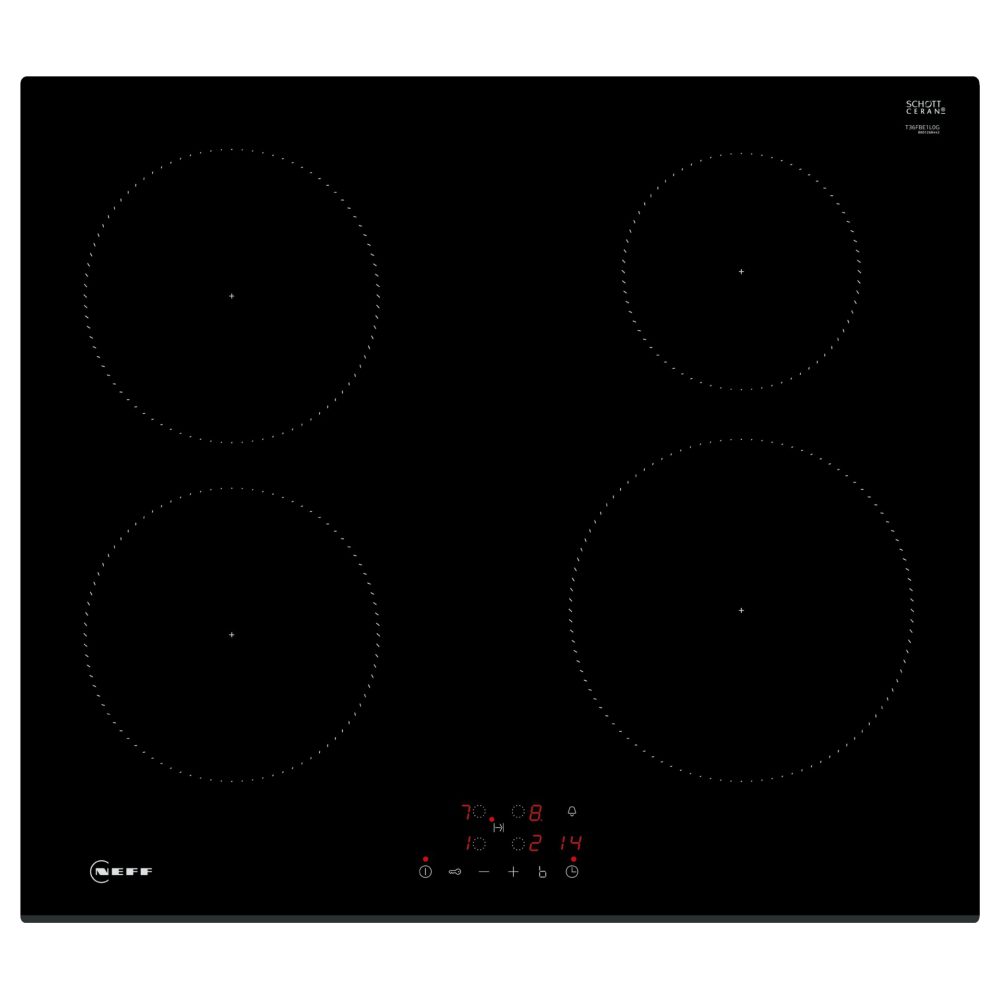 Neff 60cm N30 Frameless Induction Hob 13A supply T36FBE1L0G – BLACK